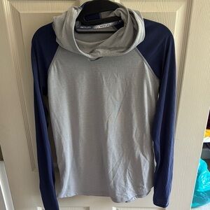 Under Armour Gray and Blue Long Sleeve Tee Athletic Comfort